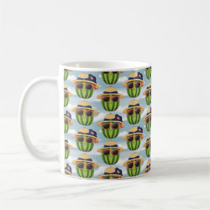 Caneca De Café Melancia Única Tema Design