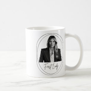 Caneca De Café Melania Trump 2025 Foto de Inauguração da Primeira