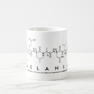 Caneca De Café Melanie Peptide name mug