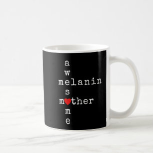 Caneca De Café MELANIN MÃE INCRÍVEL  Escritura cristã