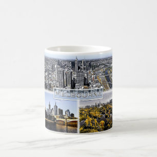 Caneca De Café Melbourne - Austrália - Mosaico -