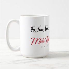 Caneca De Café Mele Kalikimaka Christmas Santa with Hawaiian flag