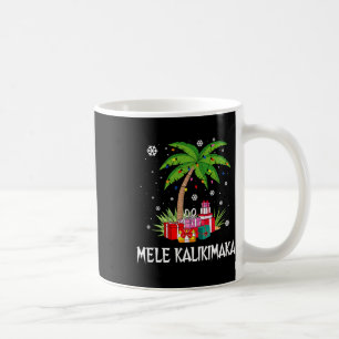 Caneca De Café Mele Kalikimaka Família das Palmeiras de Natal do 