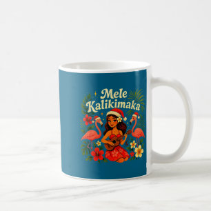 Caneca De Café Mele Kalikimaka Havaiana Garota Hula Natal Troca