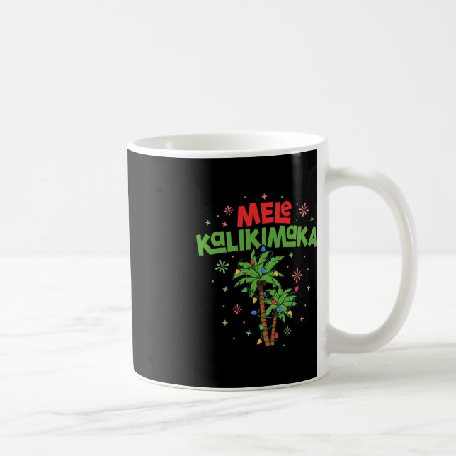 Caneca De Café Mele Kalikimaka Havaiana Palm-Light (Direita)