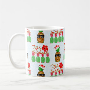 Caneca De Café Mele Kalikimaka Hawaiian Pineapple Feliz Natal