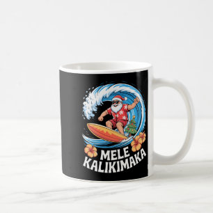 Caneca De Café Mele Kalikimaka Natal Havaiano Aloha Papai Noel