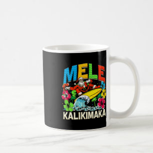 Caneca De Café Mele Kalikimaka Papais noeis de Natal Summer Hawai