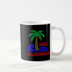 Caneca De Café Mele Kalikimaka Trocal Feriado Palmeira Natal Hava