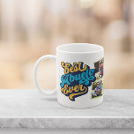 Caneca De Café Melhor Abuelo Nunca | Vovô Foto<br><div class="desc">Lembre o vovô de seu melhor status de sempre este Dia dos Dias de os pais ou Avós. A caneca de fotos personalizada apresenta quatro fotos com "Best Abuelo Ever" em cada lado,  em letras retroazuis e amarelas.</div>