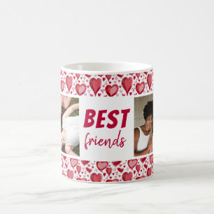 Caneca De Café Melhor amigo Red Heart Pattern 2 Foto