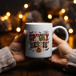 Caneca De Café Melhor Amigo Sinistro de Halloween Estampa Mista