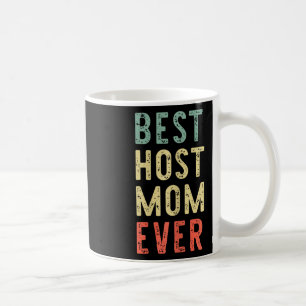 Caneca De Café Melhor Anfitriã Mãe De Família Engraçado Retrô De 