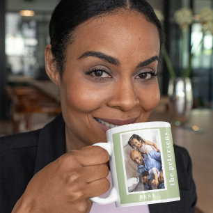 Caneca De Café Melhor Ano da simples colagem de fotos da família