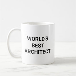Caneca De Café Melhor Arquiteto do Mundo Presente Engraçado para