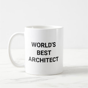 Caneca De Café Melhor Arquiteto do Mundo Presente Engraçado para