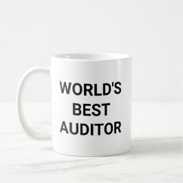 Caneca De Café Melhor Auditor do Mundo Presente Engraçado para Co
