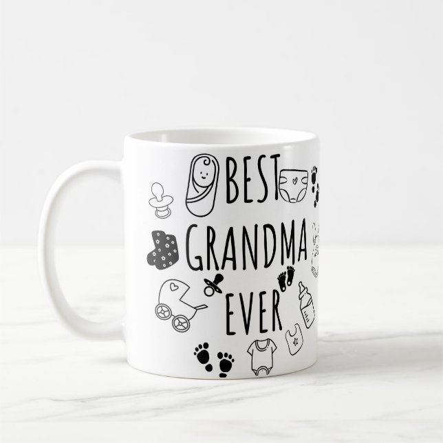 Caneca De Café Melhor avó de sempre (Esquerda)