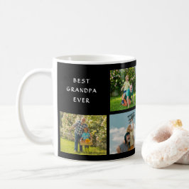 Caneca De Café Melhor Avô de Todos Colagem de Fotos Personalizada