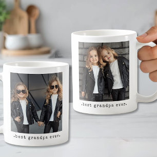 Caneca De Café Melhor Avô de Todos Foto Cheia Minimalista