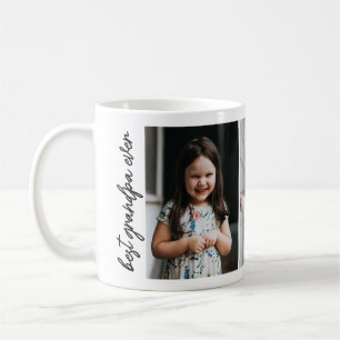 Caneca De Café Melhor Avô de Todos os Tempos Colagem com 3 Fotos 