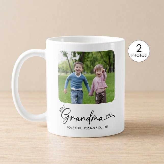 Caneca De Café Melhor Avó de Todos os Tempos Moderno Script 1 ou  (Criador carregado)