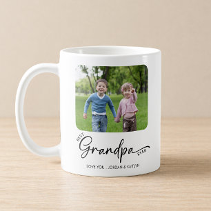 Caneca De Café Melhor Avô de Todos os Tempos Moderno Script 1 ou
