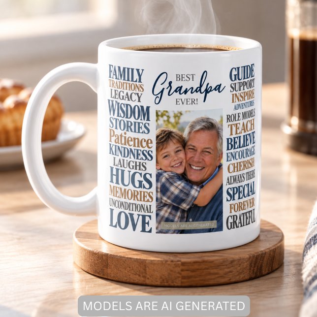 Caneca De Café Melhor Avô de Todos Presente de Foto  (Criador carregado)
