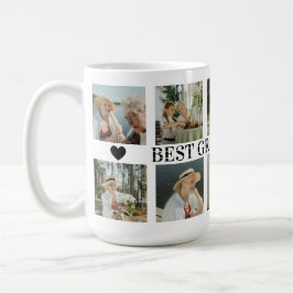 Caneca De Café Melhor Avó do Mundo Colagem de Fotos – Presente co