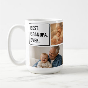 Caneca De Café Melhor Avô do Mundo Foto Colagem e Texto Personali