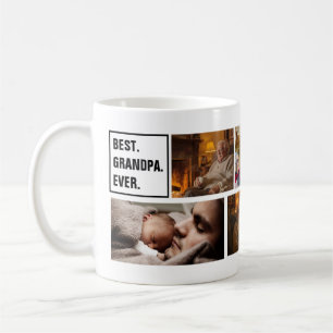 Caneca De Café Melhor Avô do Mundo Foto Colagem e Texto Personali