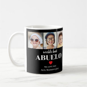Caneca De Café Melhor Avô do Mundo Nós te amamos 3 Nomes de Crian