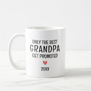 Caneca De Café Melhor Avô é Promovido – Ano Personalizado