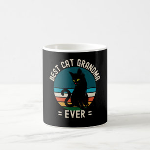 Caneca De Café Melhor Avó Gato Alguma Vez Engraçado Gato Negro