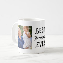 Caneca De Café Melhor Avô Personalizado De 2 Fotografias