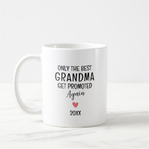 Caneca De Café Melhor Avó Promovida Novamente – Personalizado