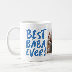 Caneca De Café Melhor Baba de Todos presente moderno foto azul Di
