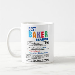 Caneca De Café Melhor Baker Busca Engraçado Coffee Mug