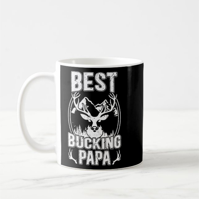 Caneca De Café Melhor Bucking Papa Caçando Vovô Caçador (Esquerda)