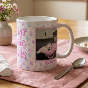 Caneca De Café Melhor Cachorro de Todos os Tempos 2 Nome da Foto
