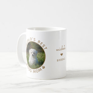 Caneca De Café Melhor Cachorro do Mundo Mãe Dourada Foto Personal