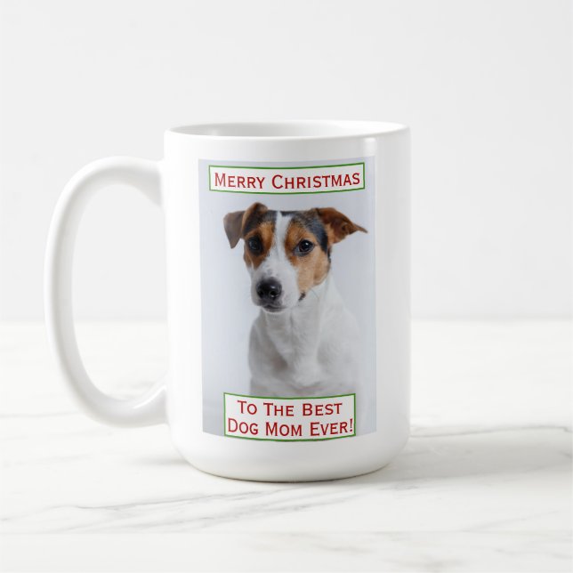 Caneca De Café Melhor Cachorro Mãe Alguma Vez Pet Foto (Esquerda)