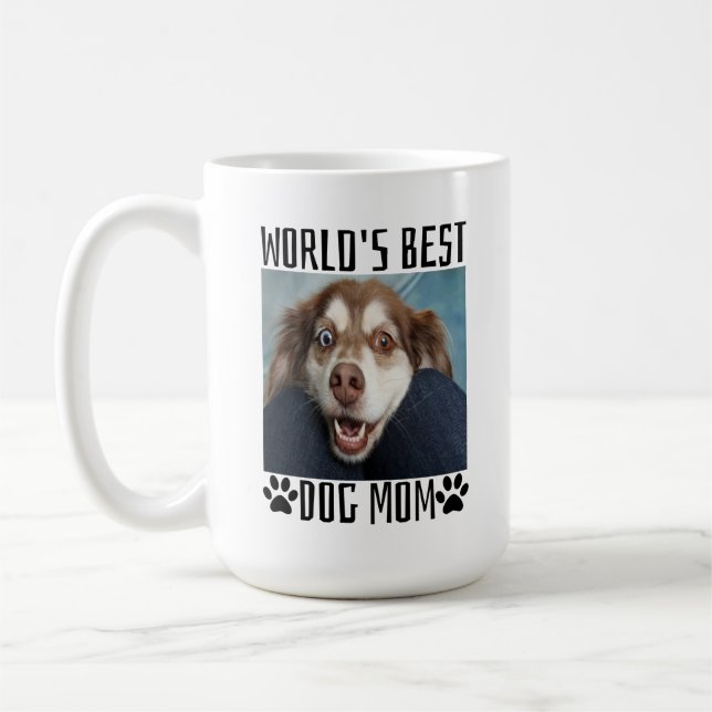 Caneca De Café Melhor Cachorro Mãe Coffee Mug (Esquerda)