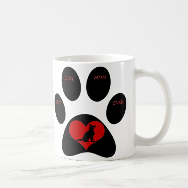 Caneca De Café Melhor Cachorro Mãe De Coffee Mug (Direita)