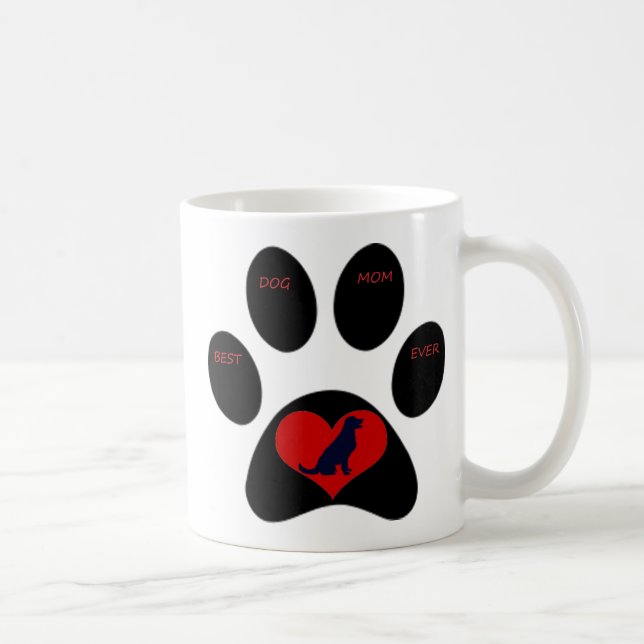 Caneca De Café Melhor Cachorro Mãe De Coffee Mug (Direita)