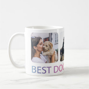 Caneca De Café Melhor Cachorro Mãe De Colagem Fotográfica 
