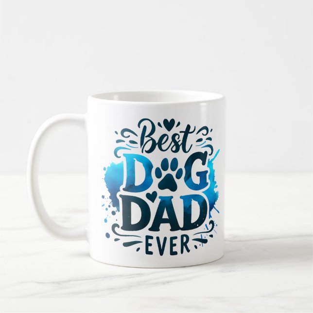 Caneca De Café Melhor cachorro pai de todos (Esquerda)