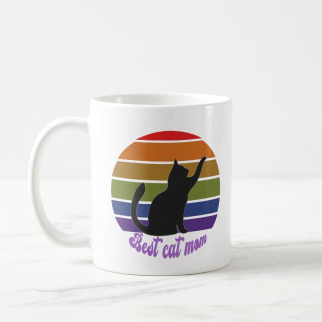 Caneca De Café Melhor Cat Mãe (Esquerda)