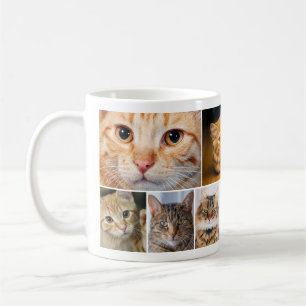 Caneca De Café Melhor Cat Mãe 7 Foto Collage Mug