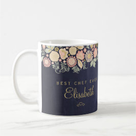 Caneca De Café Melhor chef de todos os tempos nome personalizado 